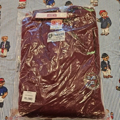 Suéter Z Hinchliffe Inglés Lana Rojo Cuello en V Universidad de Harvard - XL Foto 1 de 4