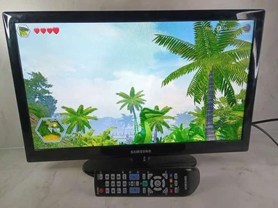 Samsung UE19D4003BW 19'' HD Ready Digital LED TV & Original Remote 2 x HDMI - Image 1 of 4