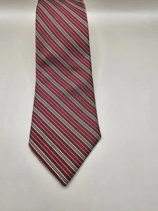 Corbata retro vintage de seda tejida para hombre Lilly Dache a rayas - Imagen 1 de 6