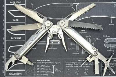 Multiherramienta Leatherman Wave Plus+ acero inoxidable BOD 0522 LEER CGUC herramienta dañada solamente Foto 1 de 4