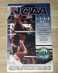 Vtg NCAA Men’s Volleyball Championship Poster UCLA 17th Title Adam Naeve 17x11 - Picture 1 of 4
