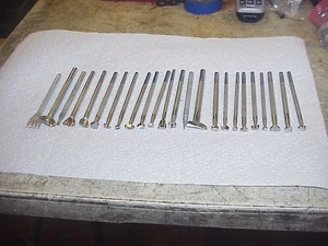 (24) Craftool USA Leather Stamping Tool Punch Geometrics Misc. Shapes Smalls - Picture 1 of 6