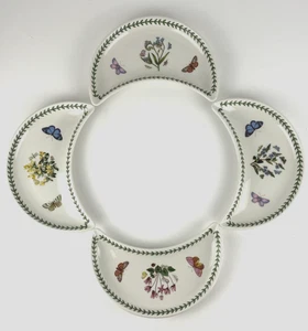 4 Vintage Portmeirion Botanic Garden Crescent Salad Plate Side Dishes 8.5" EUC - Bild 1 von 8
