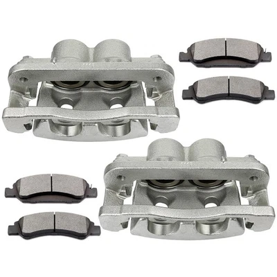 Front Brake Calipers And Ceramic Pads For 2009-2017 Chevrolet Tahoe GMC Yukon Foto 1 de 4