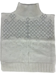 Karen Millen verzierter Wollmischung Wappenrock hochgeschlossen elfenbein Einheitsgröße - Bild 1 von 6
