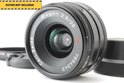 [MINT] Contax Carl Zeiss Biogon T* 28mm f2.8 ZM Black Lens G Mount From JAPAN - Image 1 of 4