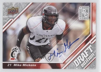 2009 Upper Deck Draft Edition Auto Mike Mickens #75 Rookie Auto RC - Image 1 of 2