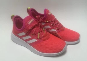 Adidas Kid's Lite Racer RBN GS 'White / Shock Pink' EG3042 Size 6 - Picture 1 of 8