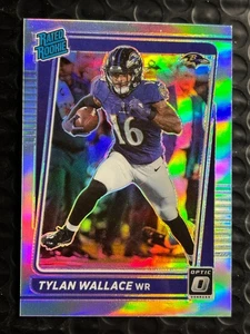 2021 Panini Optic Rated Rookie Tylan Wallace #226 Silver Holo Prizm RC Ravens - Picture 1 of 2