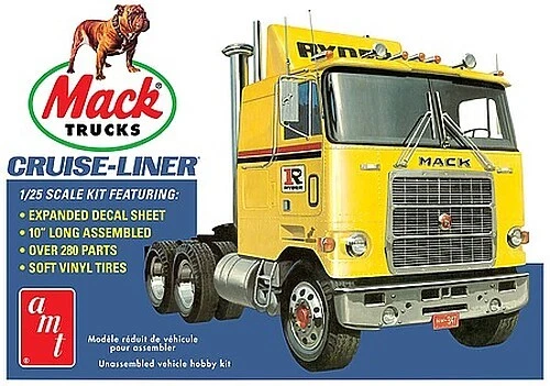 AMT Mack Cruise-Liner Semi Tractor - Plastic Model Car Truck Vehicle - 1/25 - Image 1 of 1