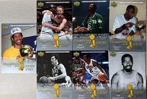 NBA Legends Lot (7) Upper Deck Champions of the Court Russell Wilt Kareem Wade - Bild 1 von 3