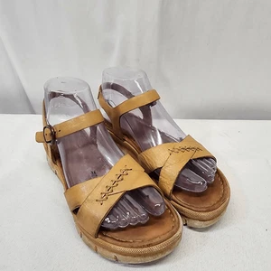 Sandalias de cuero marrón tostado Born 6 para mujer - Imagen 1 de 9
