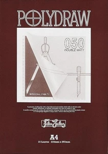 Polydraw doppelt matt Polyester Zeichenfilm Pad - 50 Mikro.  - A4 - Bild 1 von 1