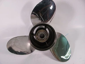 HONDA 58233-ZY3-B15H STAINLESS  PROPELLER 14.25"  x 15 " LH SS 15 spline unit B - Bild 1 von 3