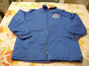 Vintage Wear Guard Amoco Oil Gas Station Detroit Quilted Mechanics Jacket Mens L - Picture 1 of 10