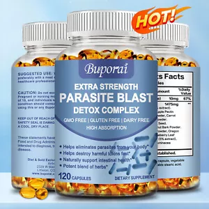 Parasite Blast Detox Complex 1485mg - with Wormwood, Black Walnut Hull, Clove - Picture 1 of 12