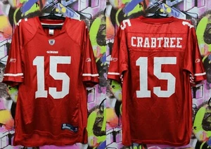 San Francisco 49ers Michael Crabtree #15 NFL Football Jersey Reebok Mens Size L - Picture 1 of 12