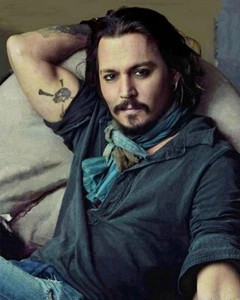 Johnny Depp Portrait - individueller Kunstdruck - 2 Größen - Bild 1 von 1