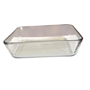 Pyrex Klar 8x6x2 Kasserolle 6 Tassen 1,5L Backform #7211 Ohne Deckel Blautönung - Bild 1 von 4