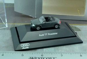 Rietze AUDI TT Roadster Convertible Car Grey 1:87 Scale HO (HO5002) - Picture 1 of 2