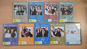 Will & Grace DVD Seasons 1-8 + The Revival Season 1 - Region 4 - Picture 1 of 6