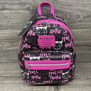 Loungefly Batman Returns 30th Anniversary Catwoman Hello Mini-Backpack-New - Picture 1 of 8