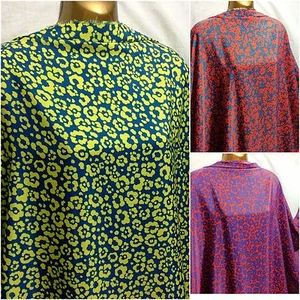 Abito/tessuto artigianale L/peso fine poliestere liscio stampa floreale/orchidee*SPEDIZIONE GRATUITA* - Foto 1 di 30
