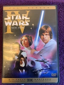 STAR WARS Episode IV A New Hope (DVD 2004 FULLSCREEN) With Trilogy Bonus DVD - Foto 1 di 4