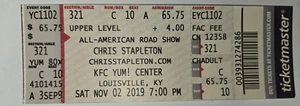 Chris Stapleton KFC YUM Center 11/02/2019 Ticket - Picture 1 of 2