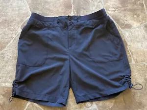 Caffe Marrakesh Womens Gray Stretch Waist Toggle Sides Shorts 10 - Picture 1 of 8