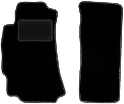 Black Front Floor Mats for: Mazda RX-8 Coupe (2003-2012) - Image 1 of 4