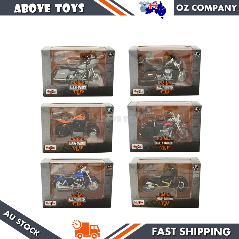 Maisto Escala 1:18 Harley Davidson 6 Colores Elecciones Serie 42 Diecast Juguete Modelo Foto 1 de 1