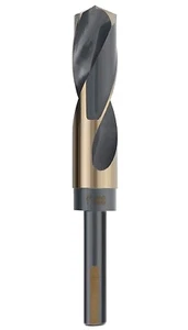 1 in. x 6"" HSS broca de taladro plateada y Deming 1/2"" vástago reducido dorado/negro - Imagen 1 de 9