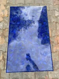 48"x24" Rectangle Marble Table Top Lapis Lazuli Inlay Stone Dining Room Decor - Picture 1 of 8