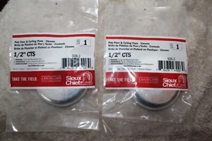 PAQUETE DOBLE Sioux Chief 1/2"" CTS placa dividida piso y techo 926–2 nuevo paquete de 2 - Imagen 1 de 2