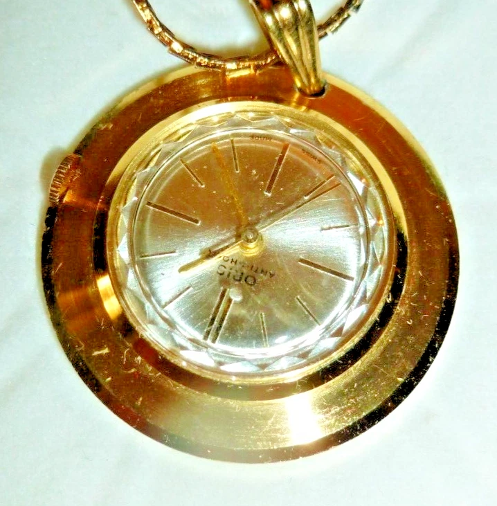 Reloj Collar Colgante ORIS Vintage A Prueba de Golpes Swiss Works Bolsillo MCM Foto 1 de 4