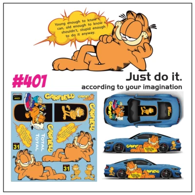 MAD CAT Water Slide Decal White Toner  1/24 - 1/28 RC Model Dicast Hot! #401 - Image 1 of 4