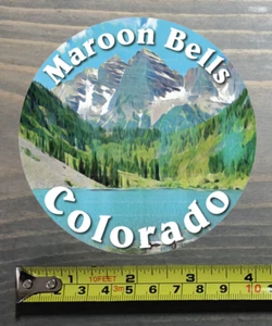 Maroon Bells Sticker Aufkleber Mountain Colorado Aspen 14er 14ers Snowmass Highlands - Bild 1 von 1