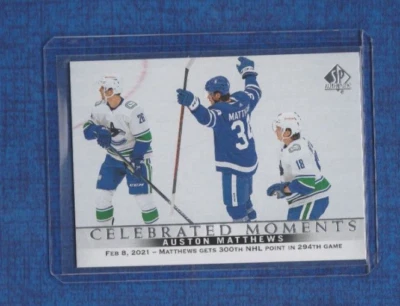 2020-21 Upper Deck SP Authentic Celebrated Moments # 116 Auston Matthews - Image 1 of 2