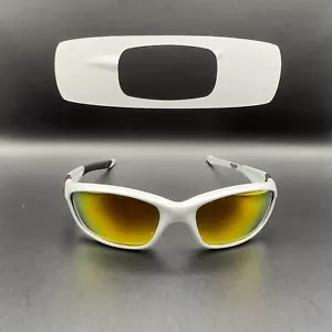 Oakley Straight Jacket II White Chrome w/Polarized Fire Iridium Lenses - Picture 1 of 13