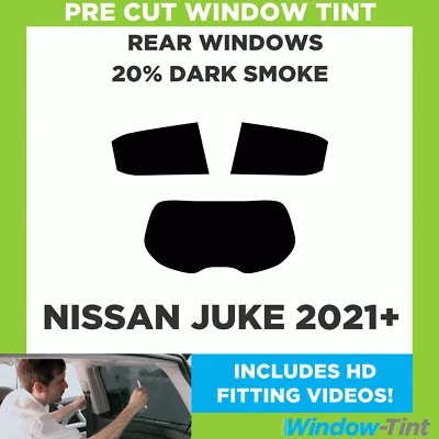 Kit de tinte para ventana precortada 20% película de tinte oscura para Nissan Juke 2021+ Foto 1 de 4