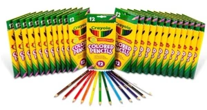 Crayola Bulk Colored Pencils, Pre-sharpened, 12 Assorted Colors, Pack of 24 - Picture 1 of 5