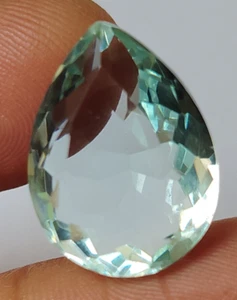 AAA+ Acquamarina Impeccabile 16,15 Ct. Taglio Pera Pietra Preziosa Sciolta Regalo per Donna/Lei - Foto 1 di 6