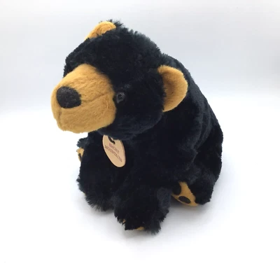Unipak Plush Black Brown Bear Smoky Mountains 8" Stuffed Animals Realistic - Image 1 of 4
