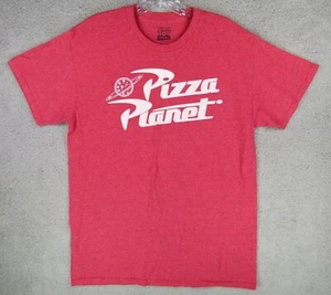 Maglietta Disney Pixar Adulto Medio Toy Story Pizza Planet Heathered Logo Rosso - Foto 1 di 4