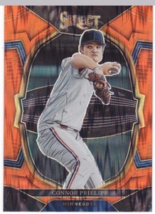 Connor Prielipp - 2023 Select Baseball #4 - Orange Flash Prizm - Concourse