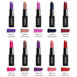 1 NYX Velvet Matte Lipstick - 4 Piece Set "Pick Your 1 Set" *Joy's cosmetics* - Picture 1 of 8