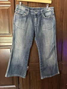 Refuge Women’s Size 11 Blue Denim Straight Leg Capri Pants - Picture 1 of 9