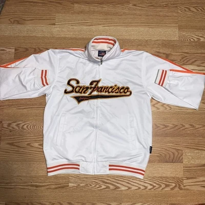 GoGo Sports Medium Jacket MLB San Francisco CA Giants Dugout Old School Baseball - Image 1 of 4