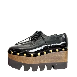 Paloma Barcelo Lack Schwarz Leder Plateau Oxford Gr. 37 - Bild 1 von 7